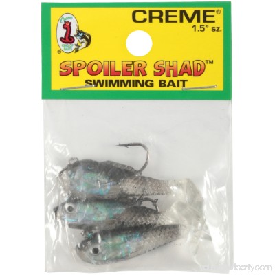 Creme® Spoiler Shad™ 1.5 Black Back Swimming Bait 3 ct Carded Pack 4554455